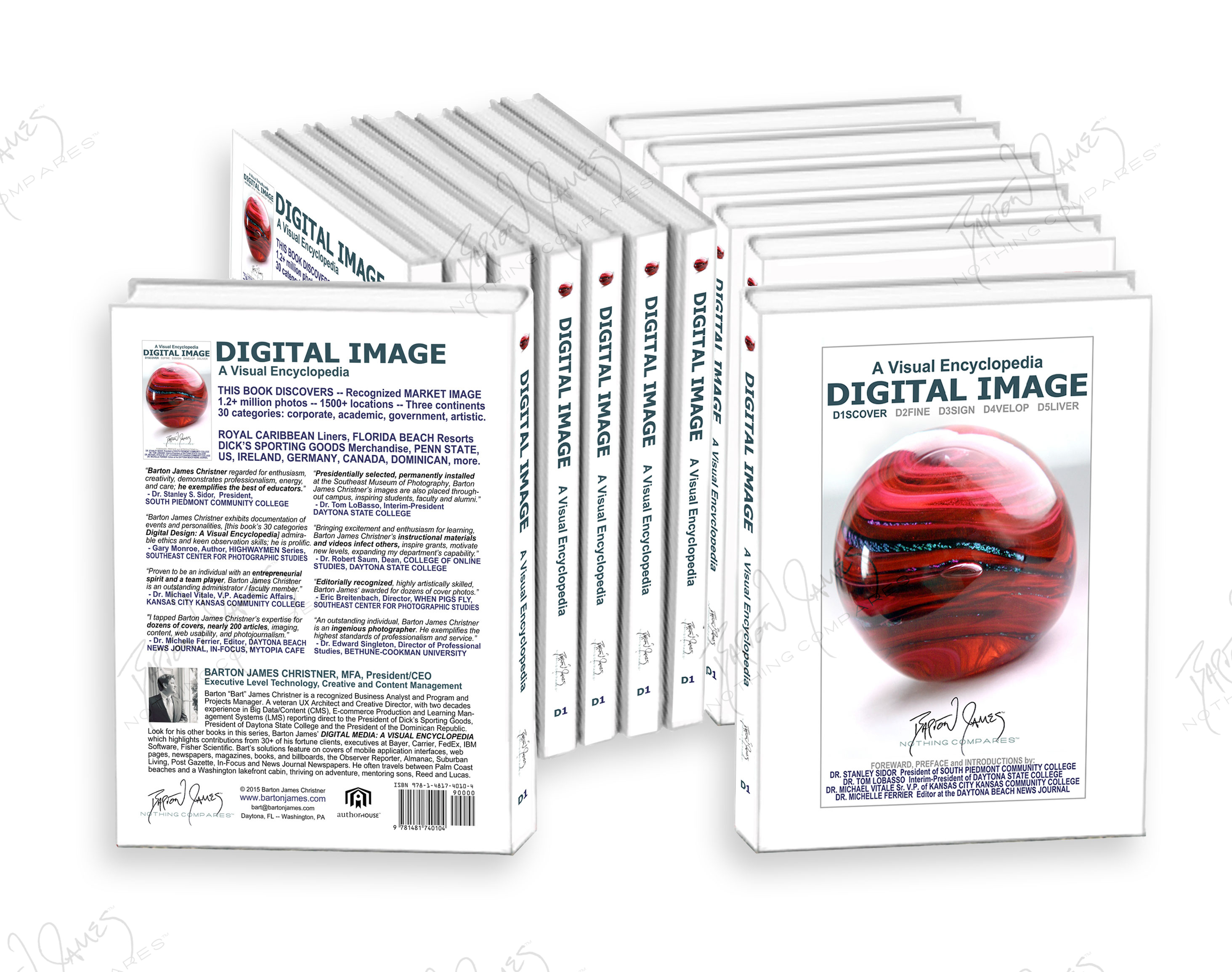 D1 ABook Cover3D: a collage of the work in this chapter