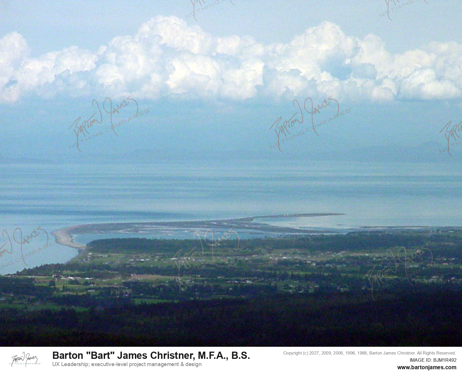 20040514 LANDSCAPE Olympic Hurricane Ridge Dungeness Spit View PHOTO
