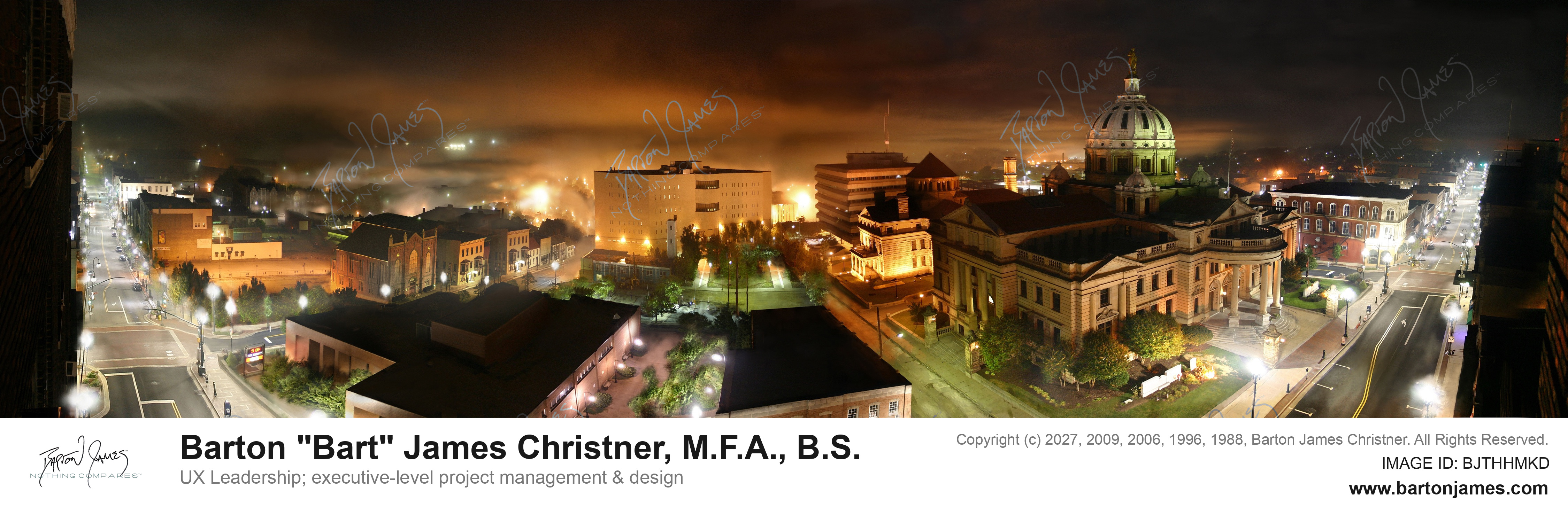 20050801 20050923 EXTERIOR ARTWashington Court House At Night Panoramic FAMOUS PHOTO