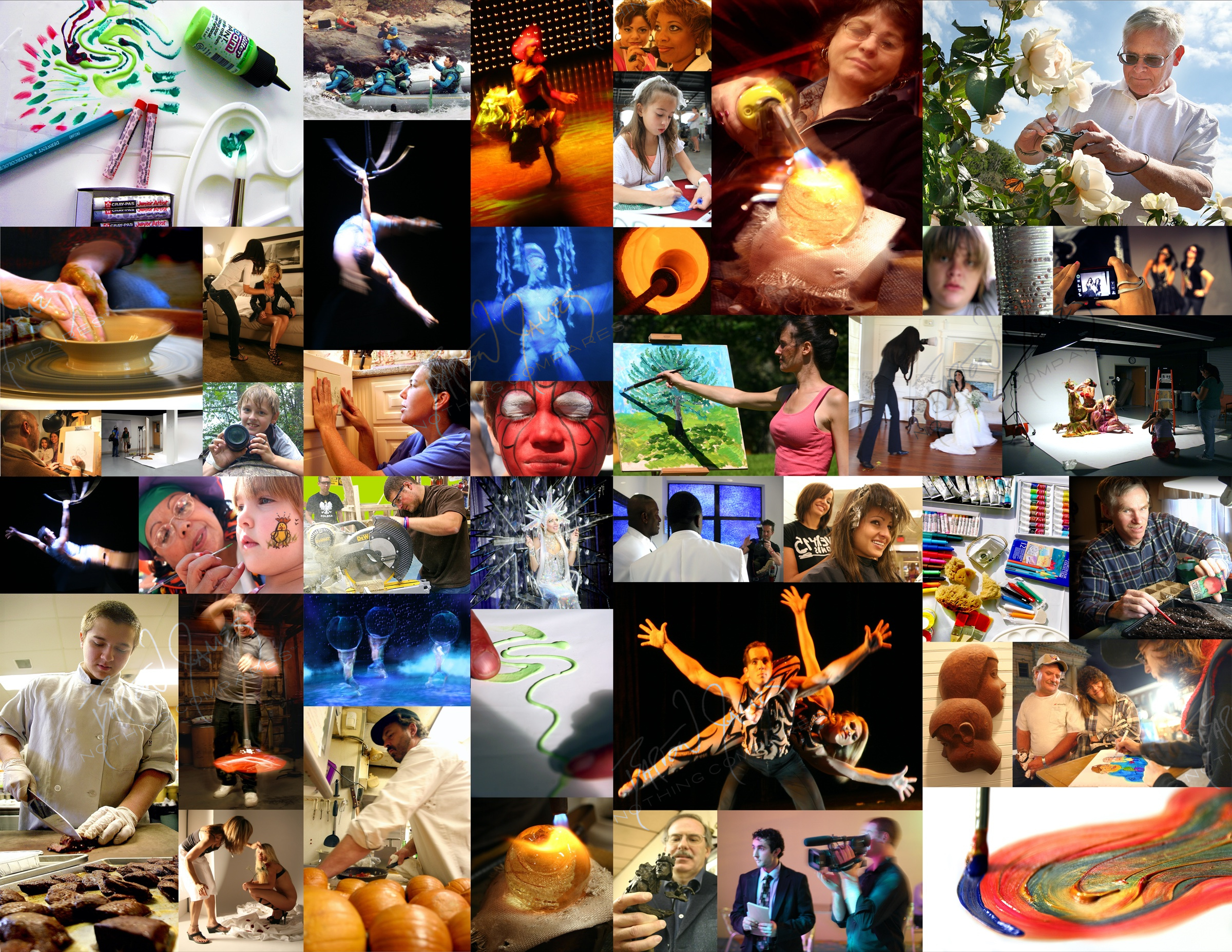 D1 Craft: a collage of the work in this chapter