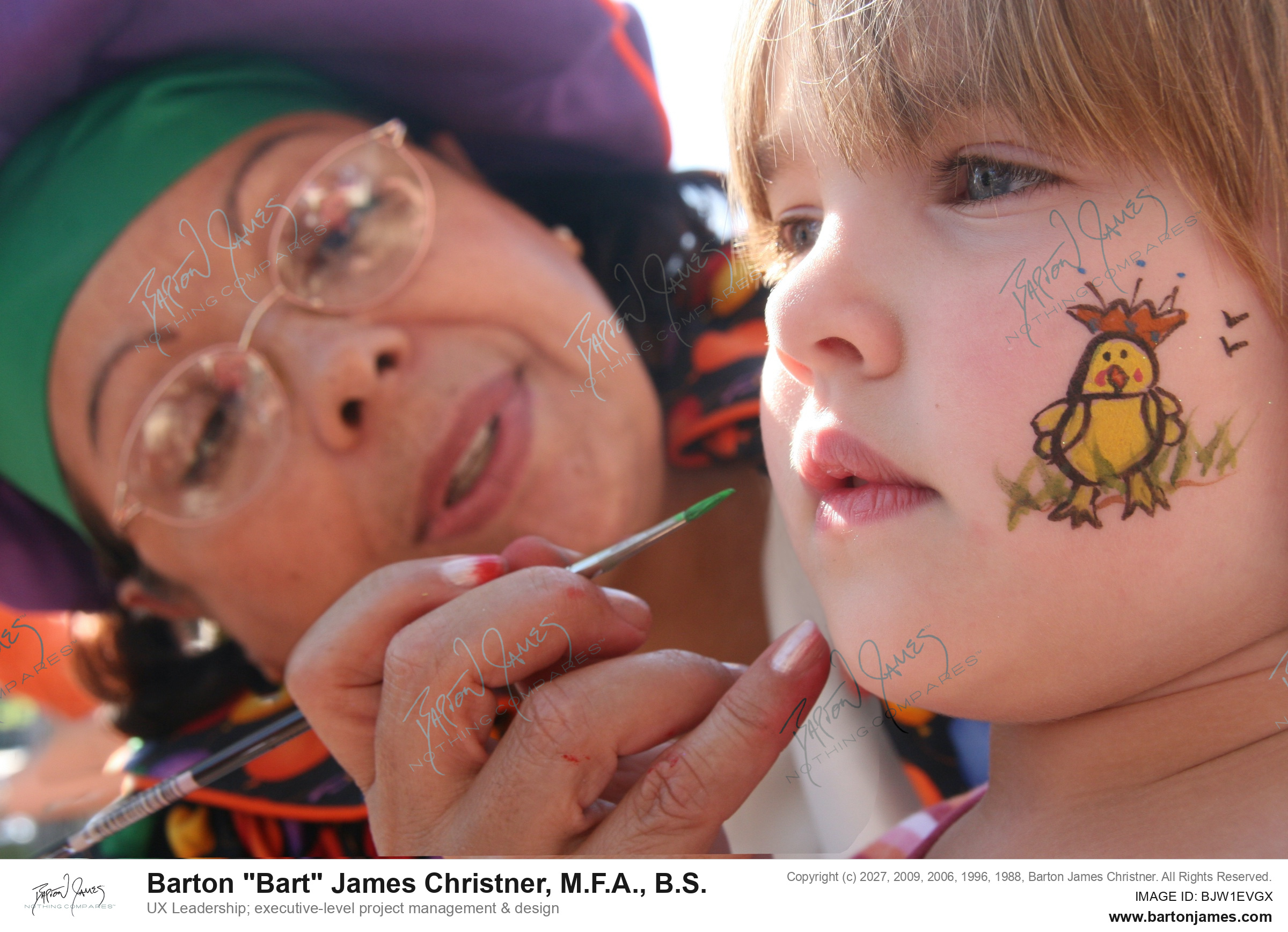 20081026 COVER CRAFT NJMTCCover Hospice Duck Race Antonio Face Painting IMG2094 PHOTO