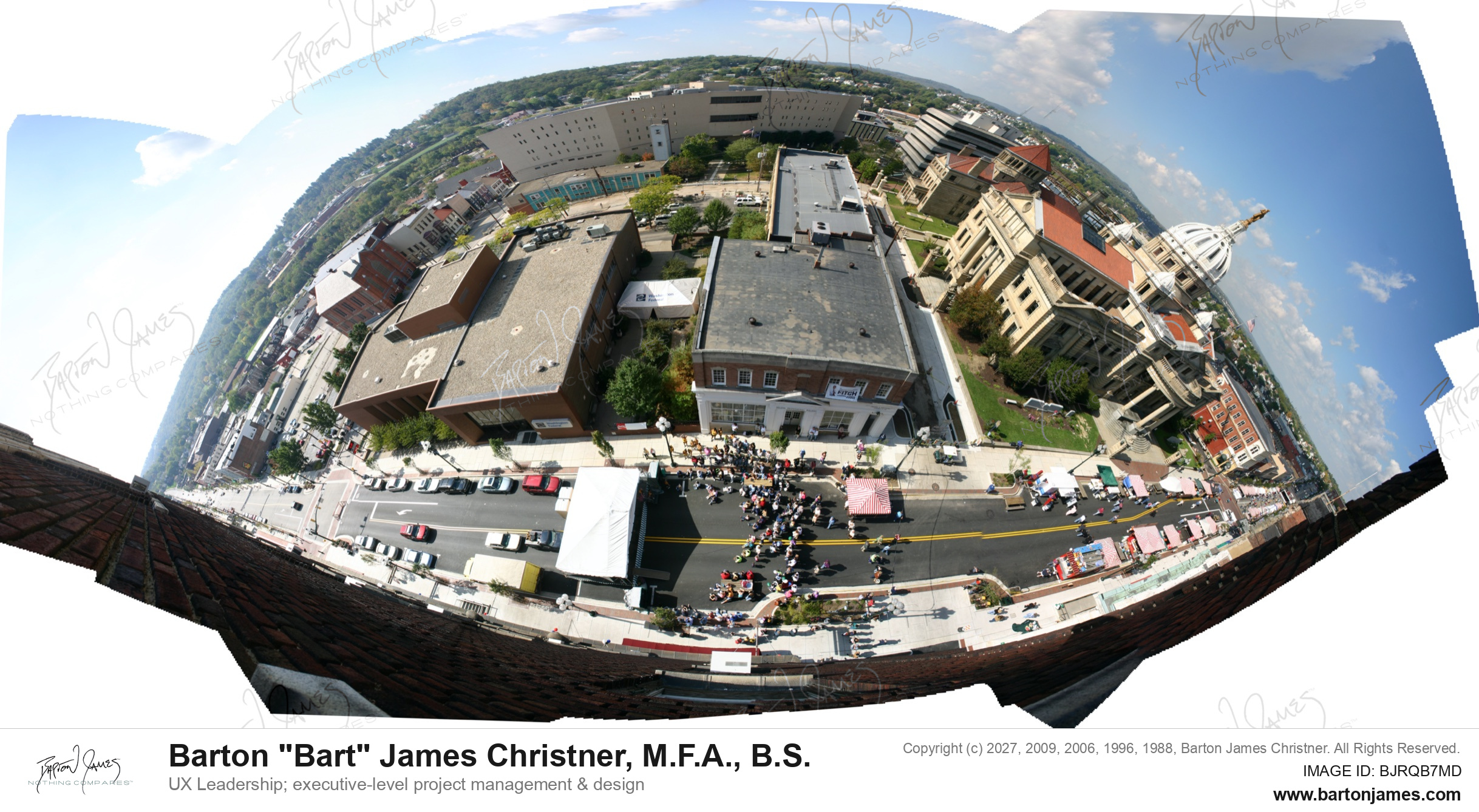 20051015 AERIAL ARTWashington Sky Line Main Street Crystalline PHOTO