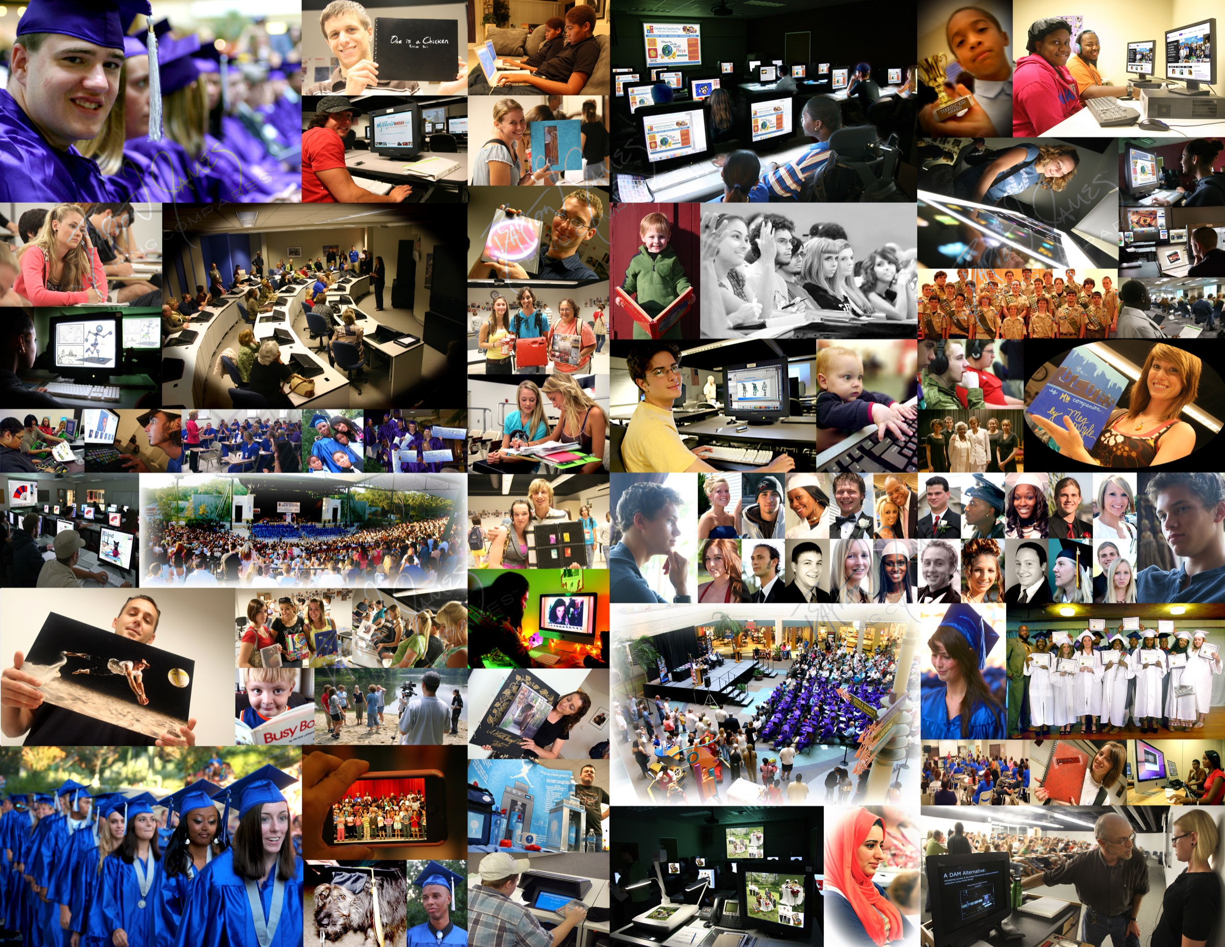 D1 School: a collage of the work in this chapter