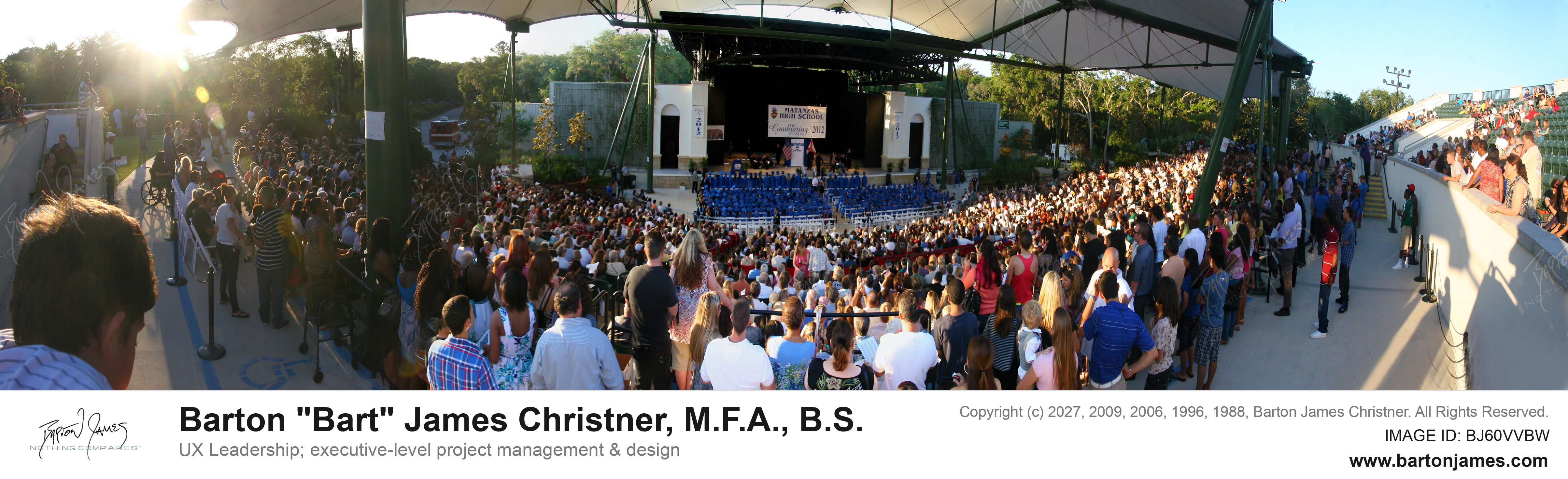 20120525 ACADEMIC Matanzas High School Graduation Charlie Orr Panorama PHOTO