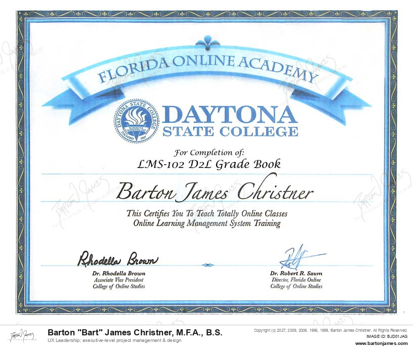 20080716 CERTIFIED LMS102D2LGrade Book CERTIFICATE