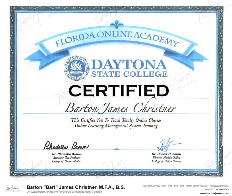20080729 CERTIFIED LMSTeach Total Online CERTIFICATE