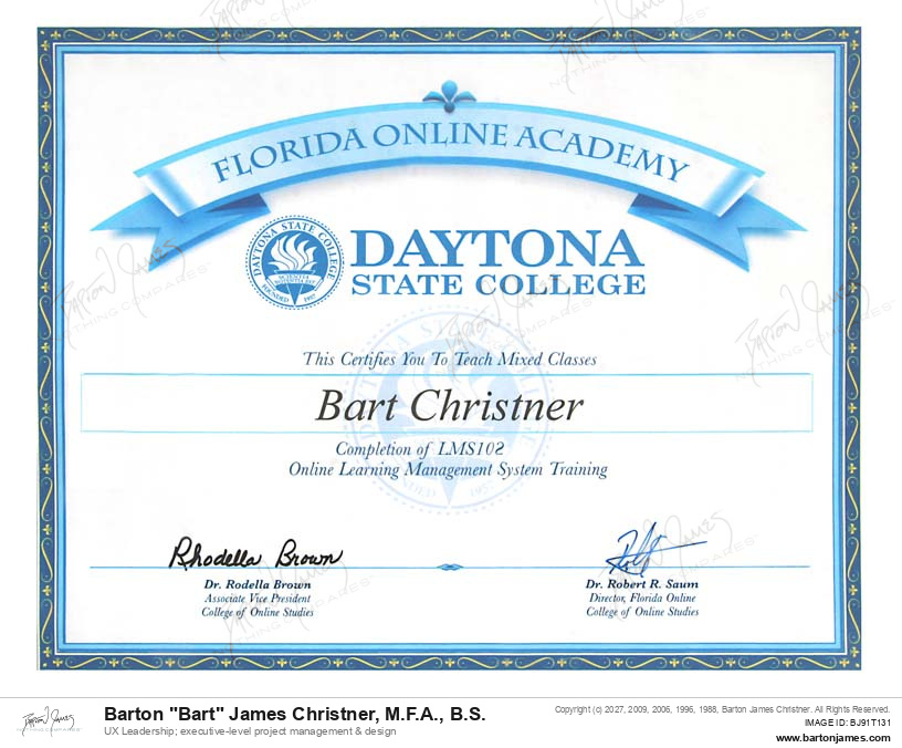 20090115 CERTIFIED LMS102D2LGrade Book CERTIFICATE