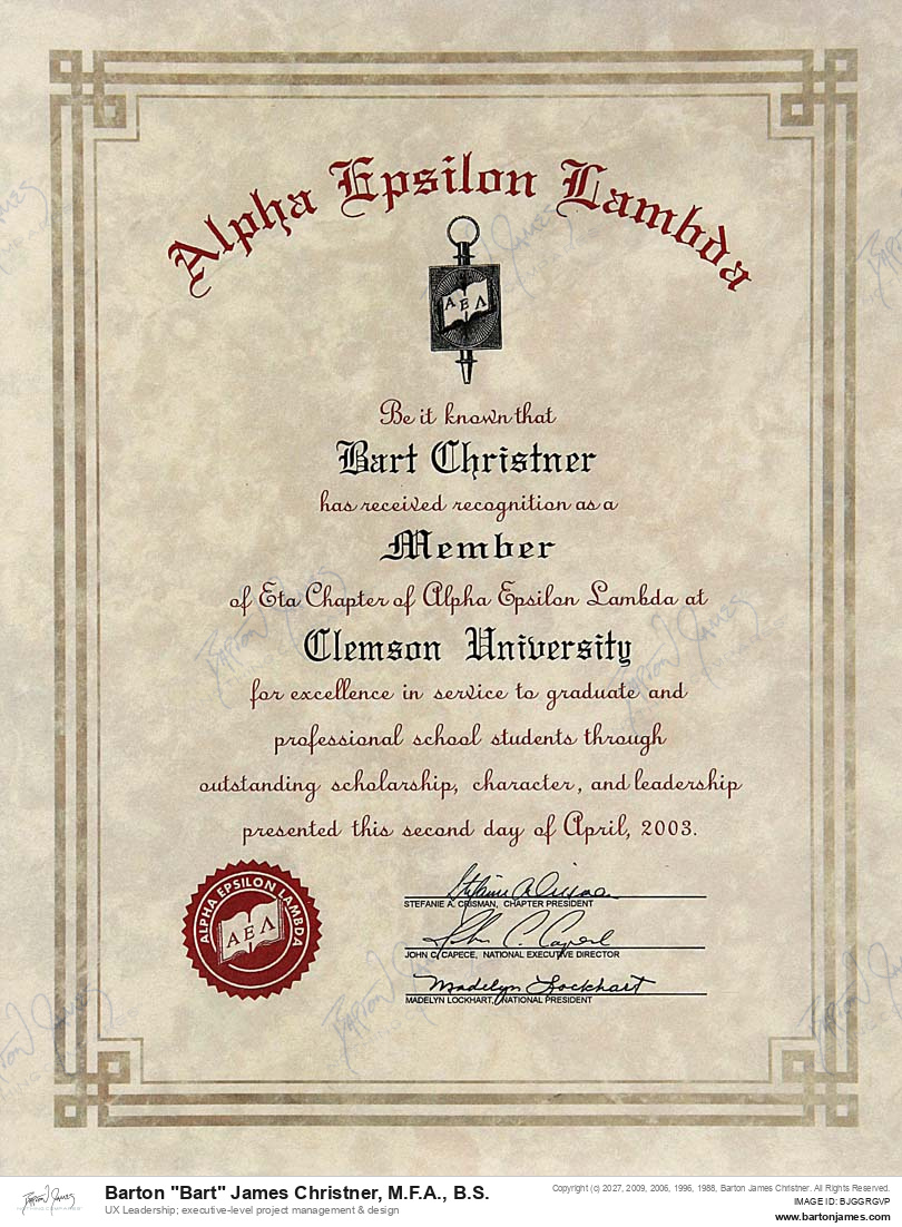 20030401 INDUCTEE Lifetime Award SCHOLAR