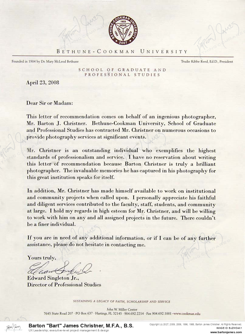 20080423 RECOMMEND Edward Singleton LETTER