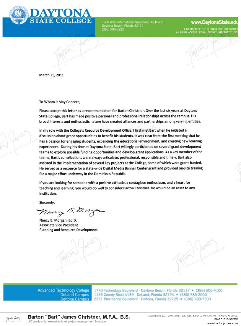 20110325 COMMEND Nancy Morgan LETTER