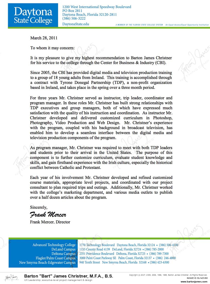 20110328 COMMEND Frank Mercer LETTER