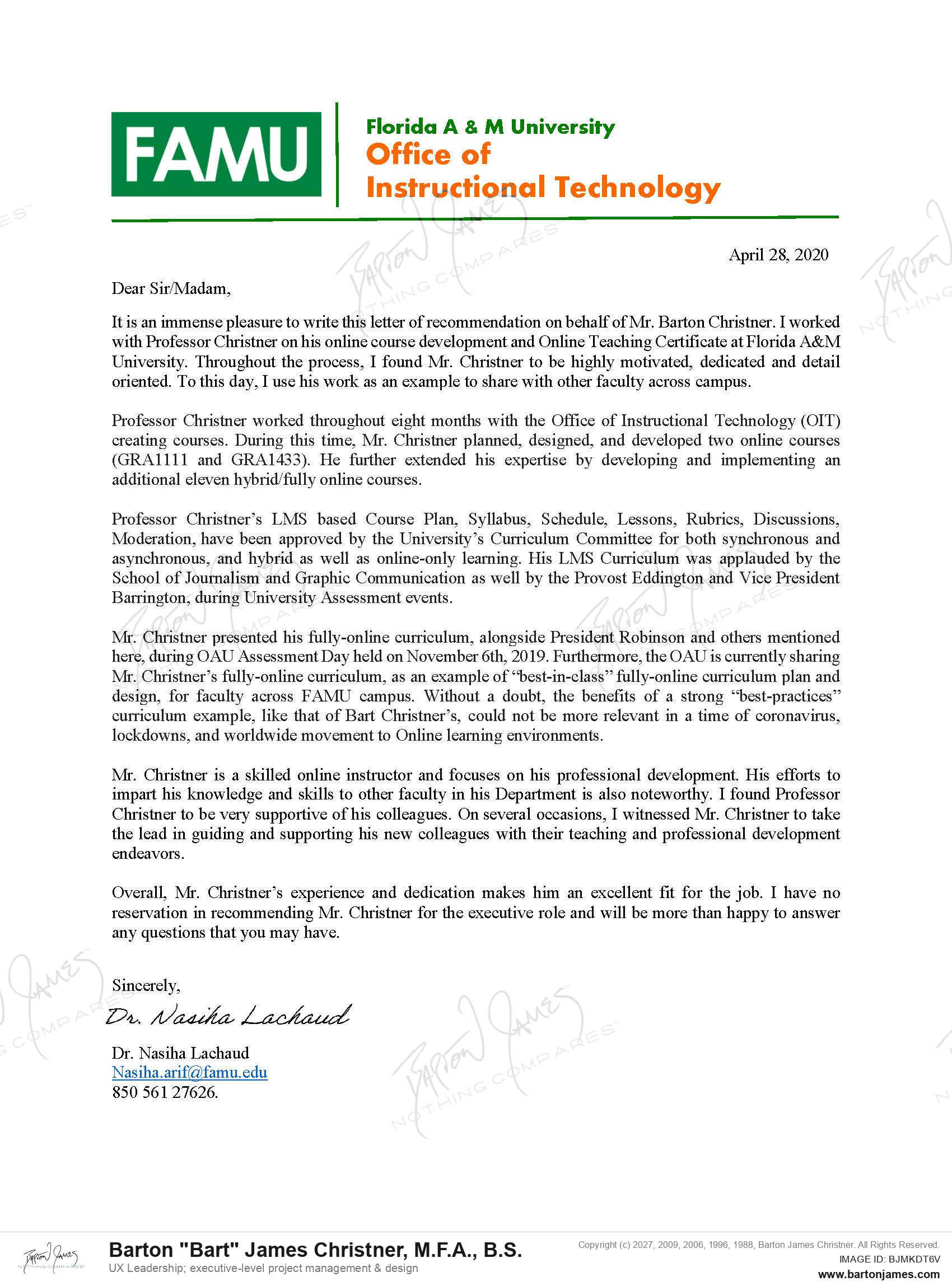 20200428 COMMEND Nasiha Lachaud LETTER