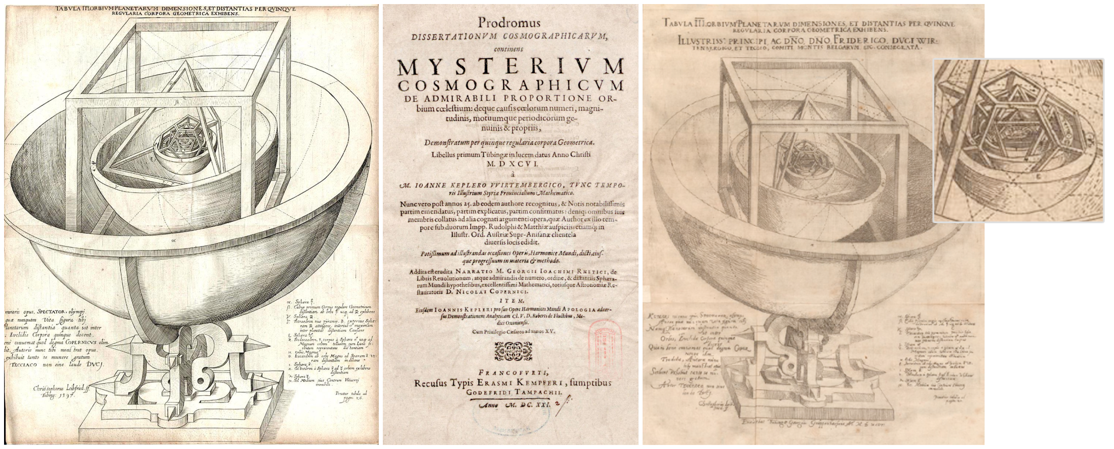 1596 AD GERMANY JOHANNES KEPLER PLATONIC UNIVERSE