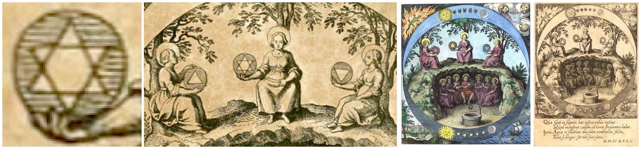 1625 AD GERMANY THREE SISTERS OF ALCHEMY
