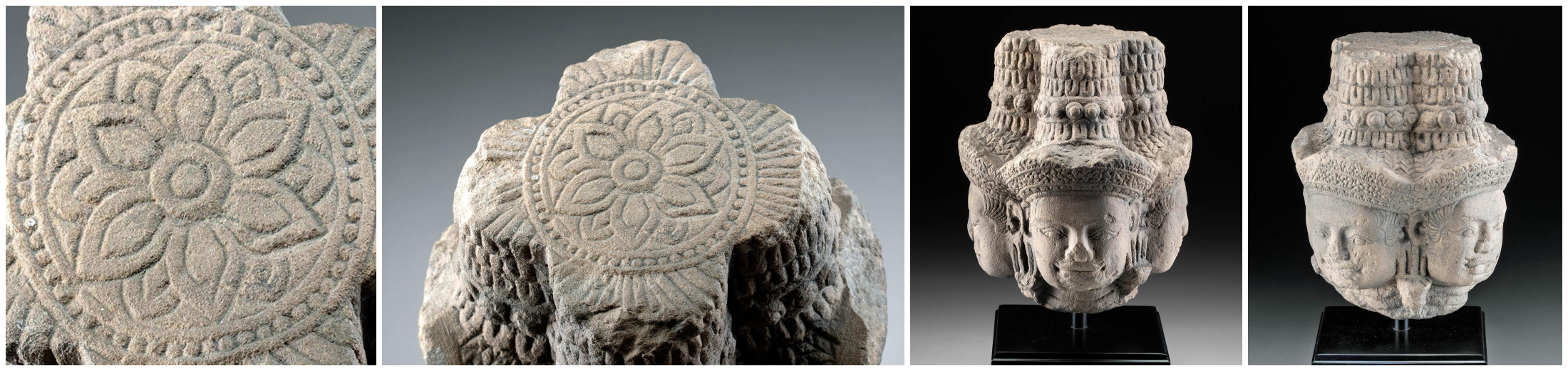 1700 AD INDIA KHMER BRAHMA HEAD