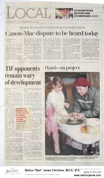 20060523 HOPSON Hands On Pottery NEWSPAPER