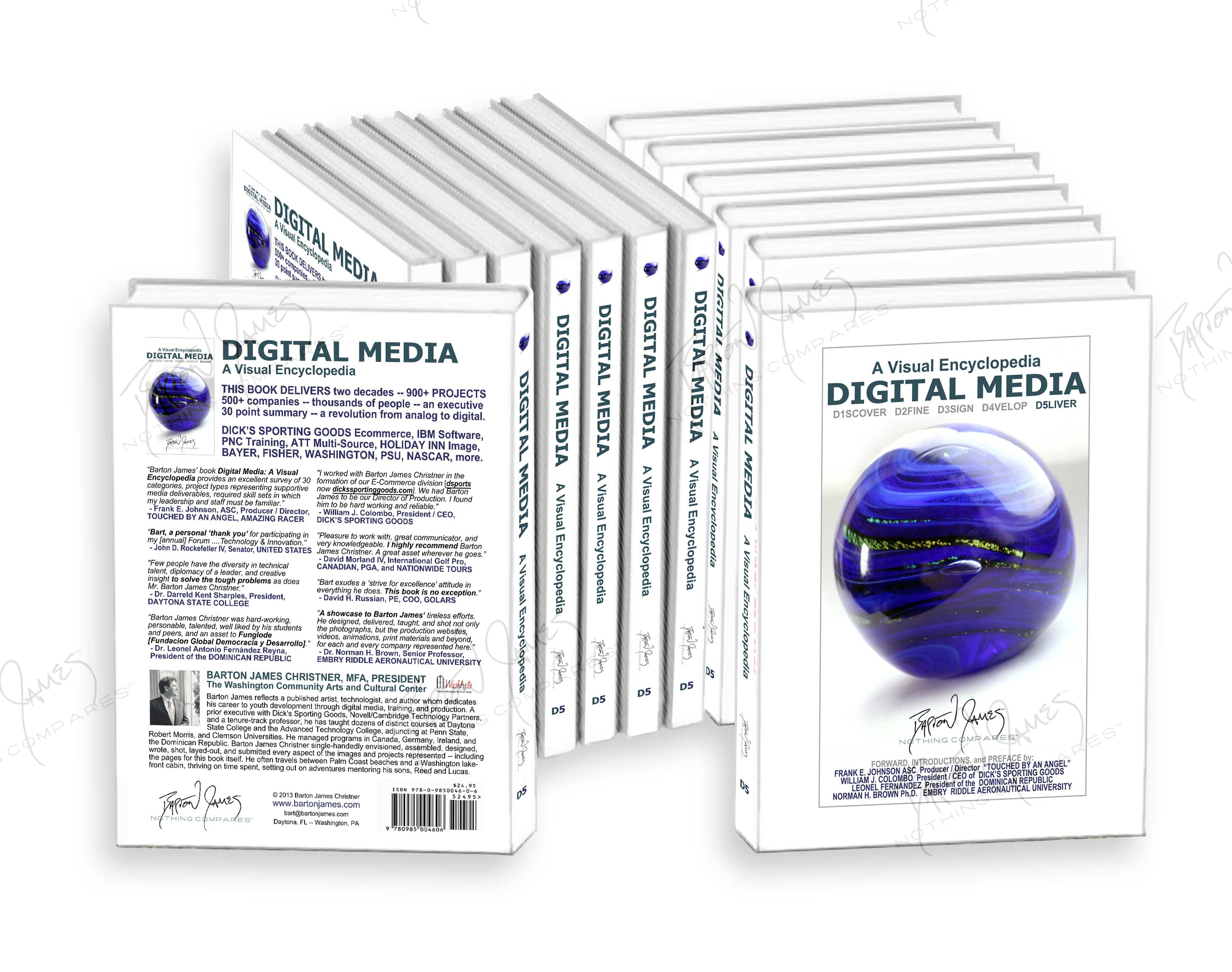 D5 ABook Cover3D: a collage of the work in this chapter