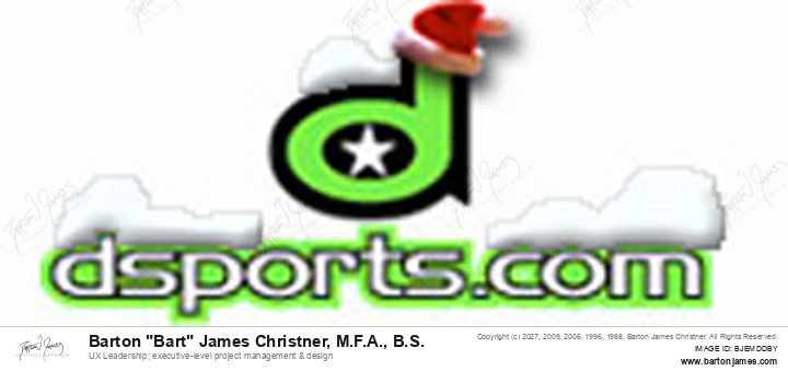 19991123 RESIO d Sports Xmas Hat Snow Logo BANNER
