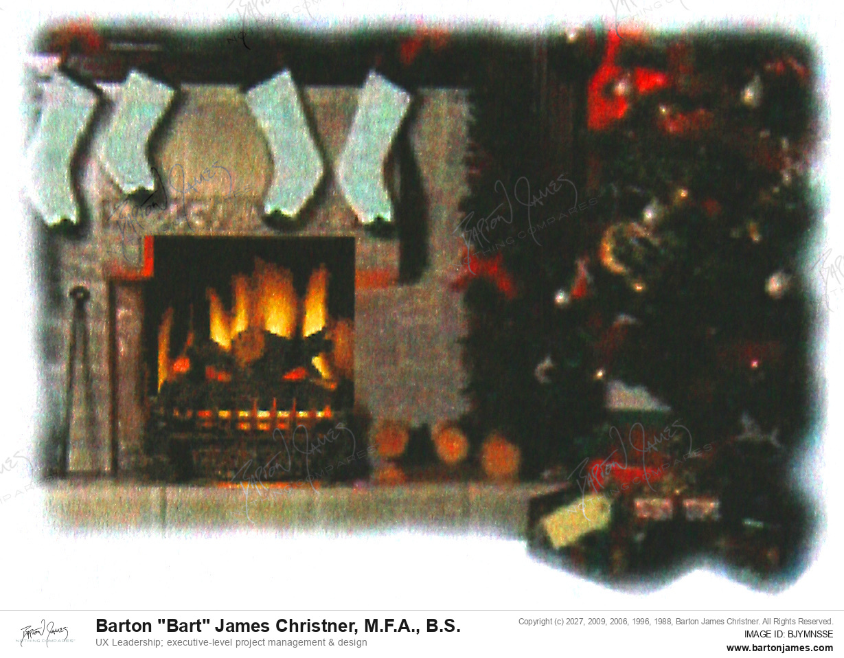 19991214 ACIERNO Xmas Fire And Tree BANNER