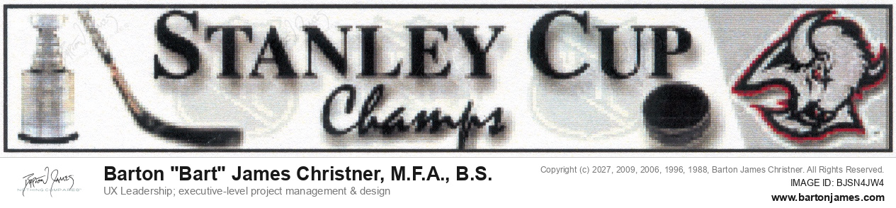 20000208 ZIEGLER Stanley Cup Sabers BANNER