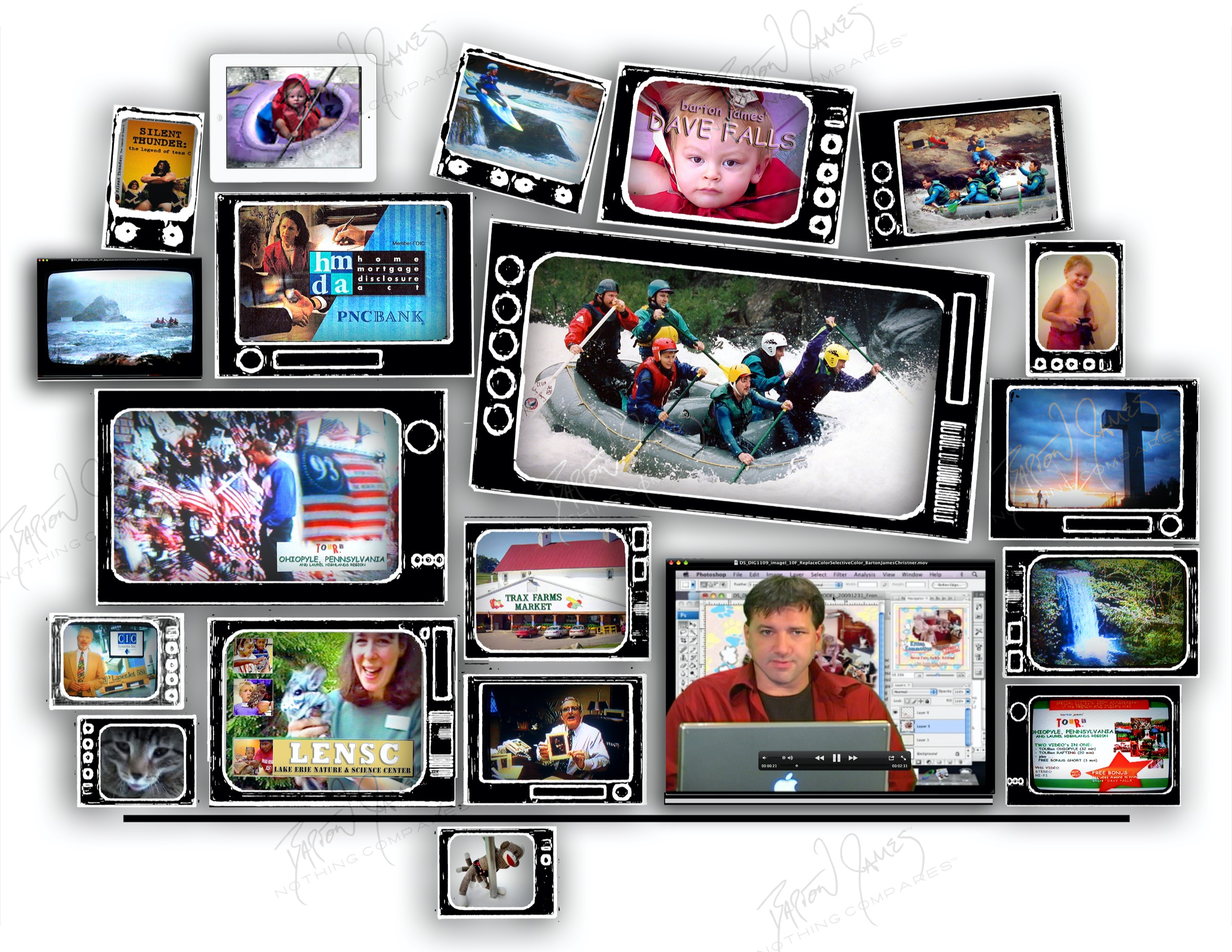 D5 Broadcast: a collage of the work in this chapter