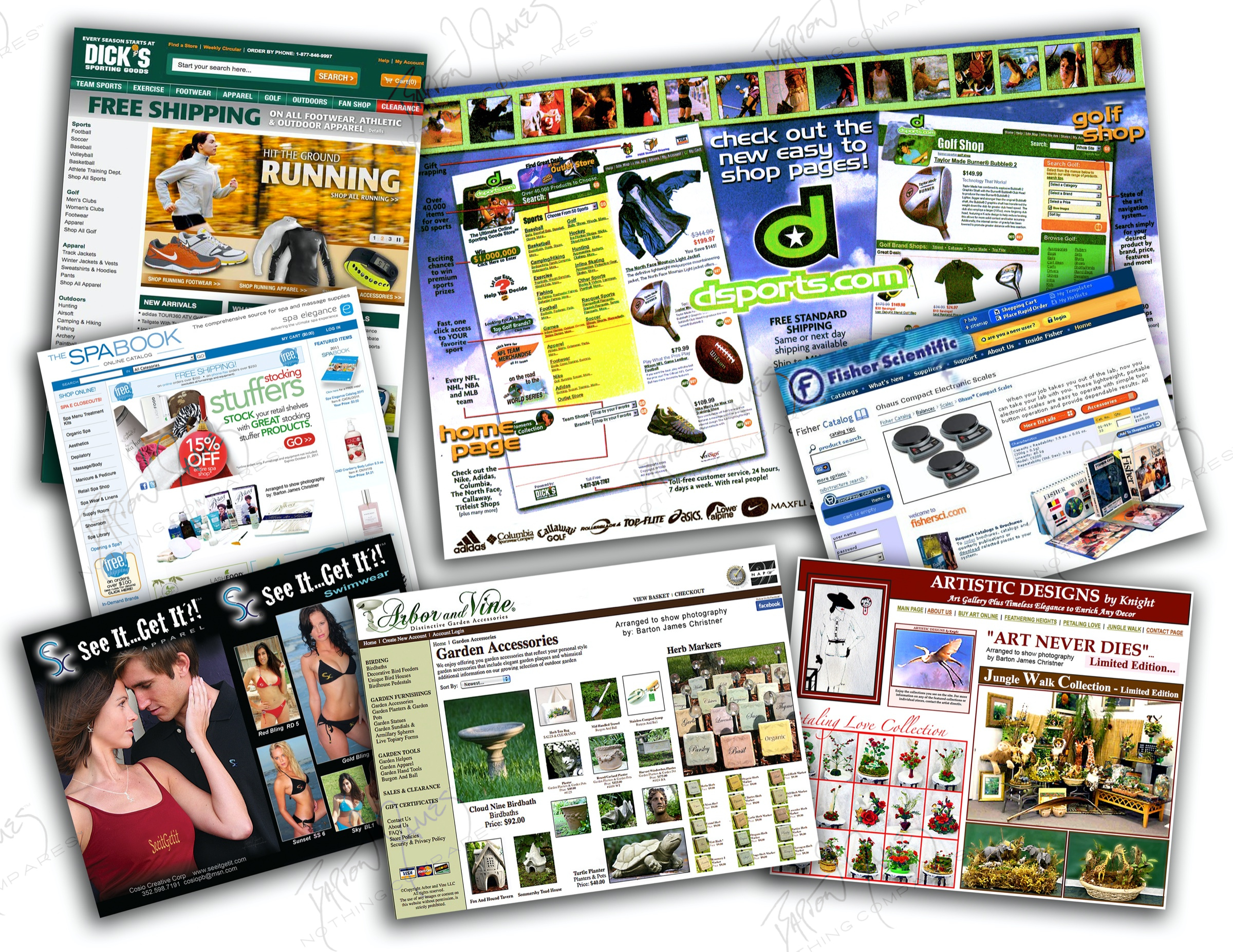 D5 Catalog: a collage of the work in this chapter