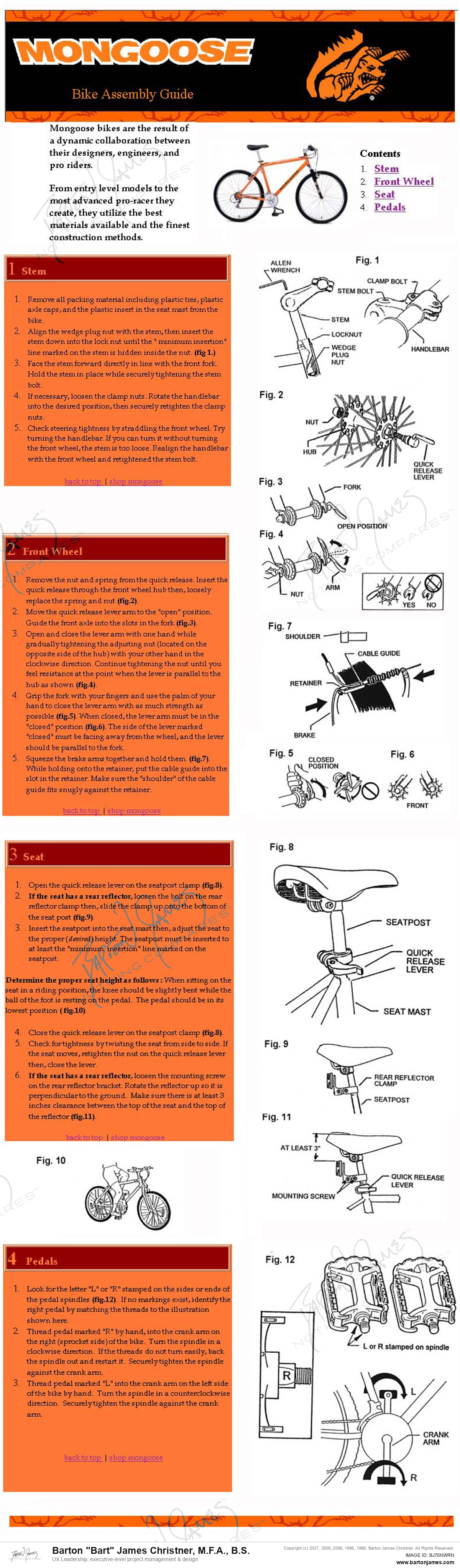 19990801 RESIO Bike How To INSTRUCTION