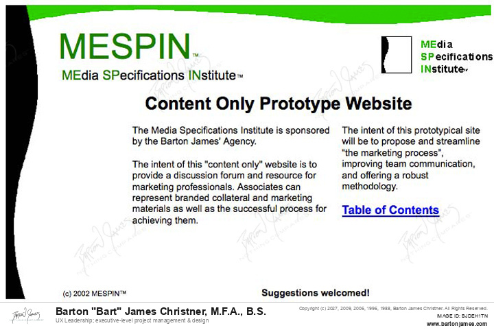 20040130 CHRISTNER Barton James Com INTERFACE