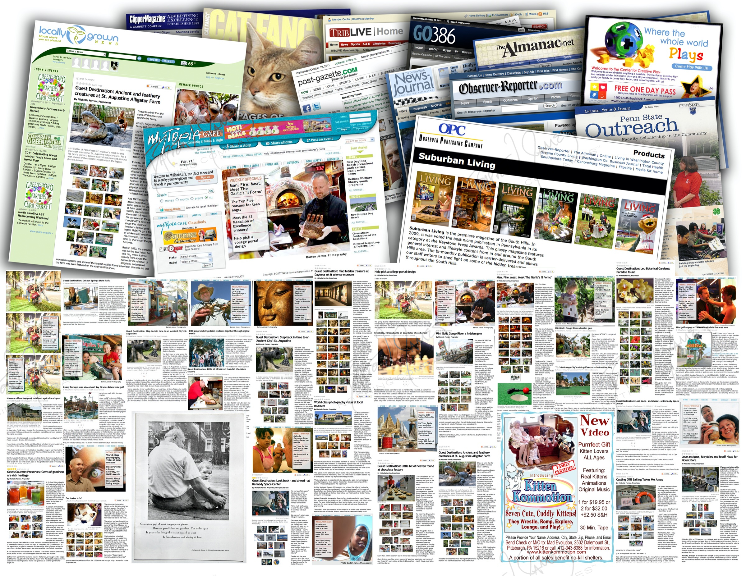 D5 Magazine Online: a collage of the work in this chapter