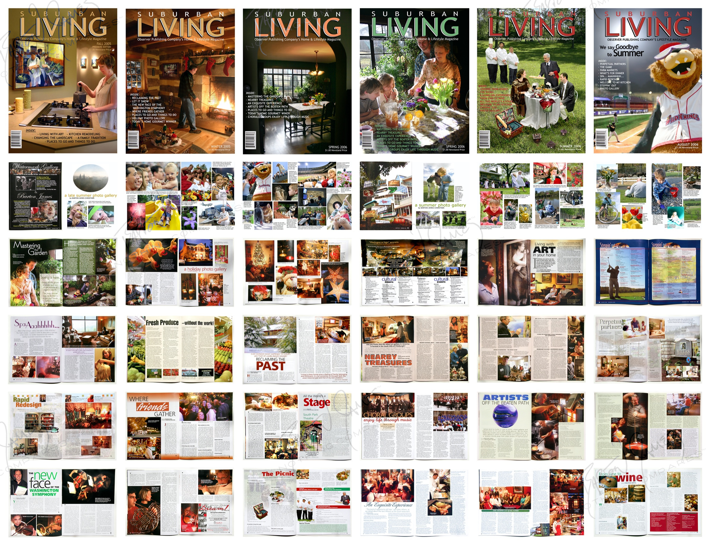 D5 Magazine: a collage of the work in this chapter