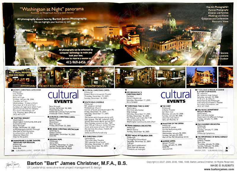 20051201 CHRISTNER Washington At Night Spread MAGAZINE