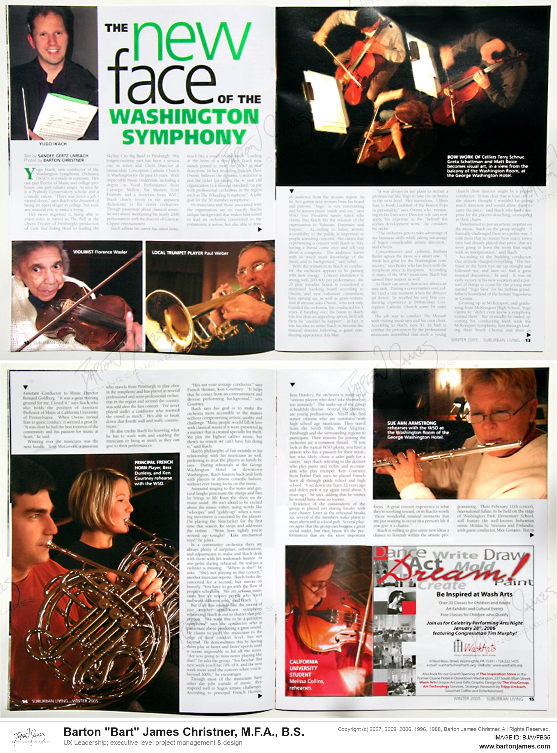 20051201 UMBACH Washington Symphony MAGAZINE