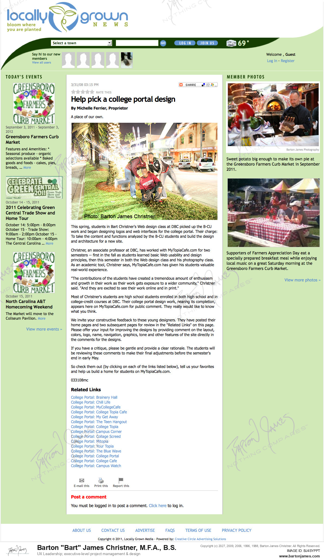 20080331 FERRIER College Portals MAGAZINE