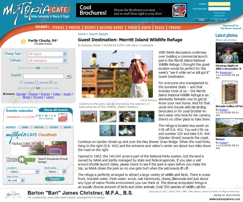 20081003 PARKER Merritt Island Refuge MAGAZINE