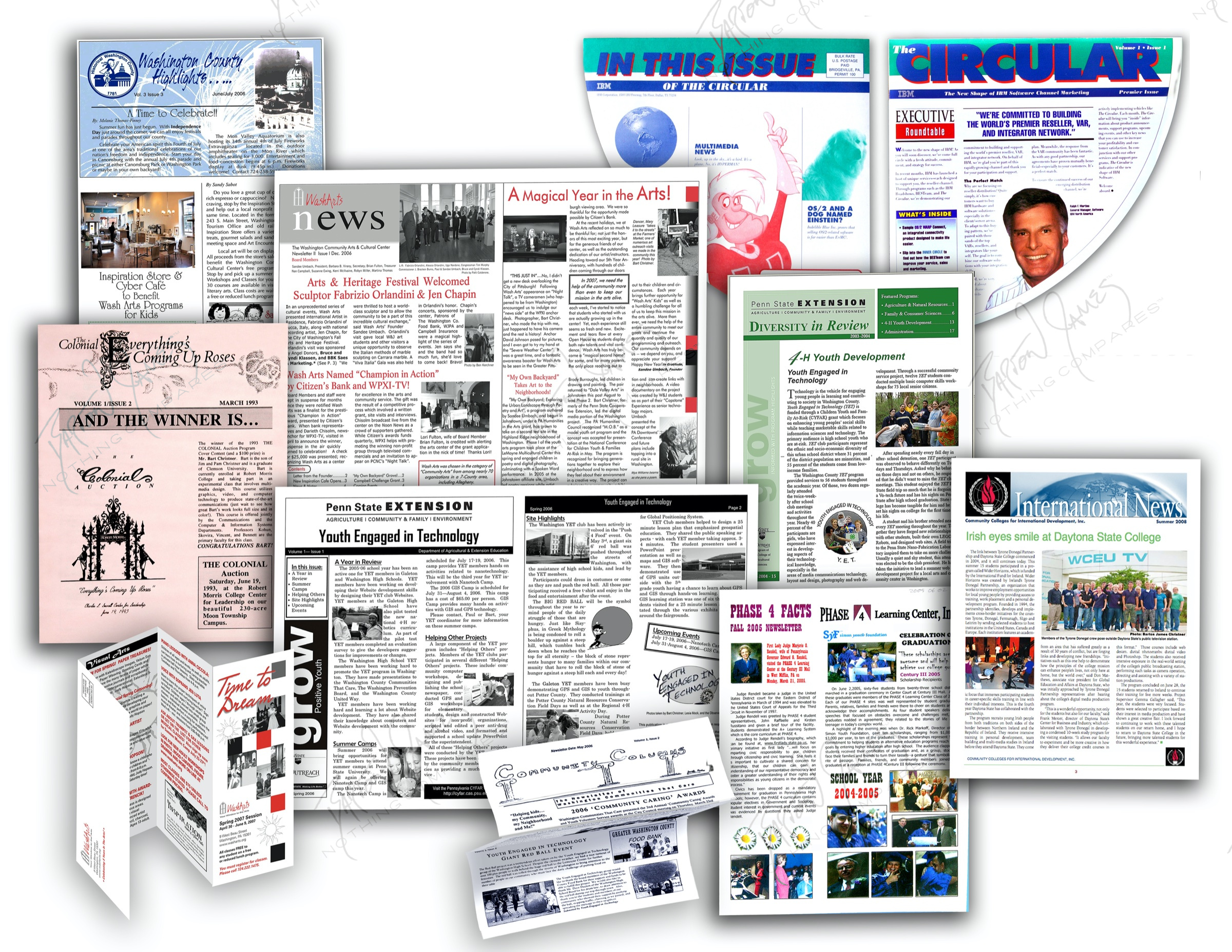 D5 Newsletter: a collage of the work in this chapter