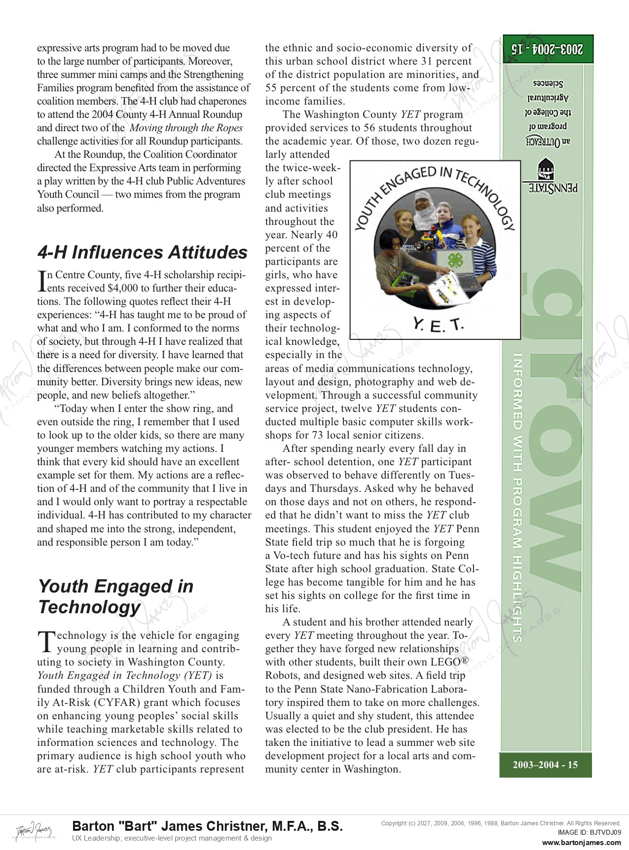 20041004 BIXBY Diversity Review YET NEWSLETTER