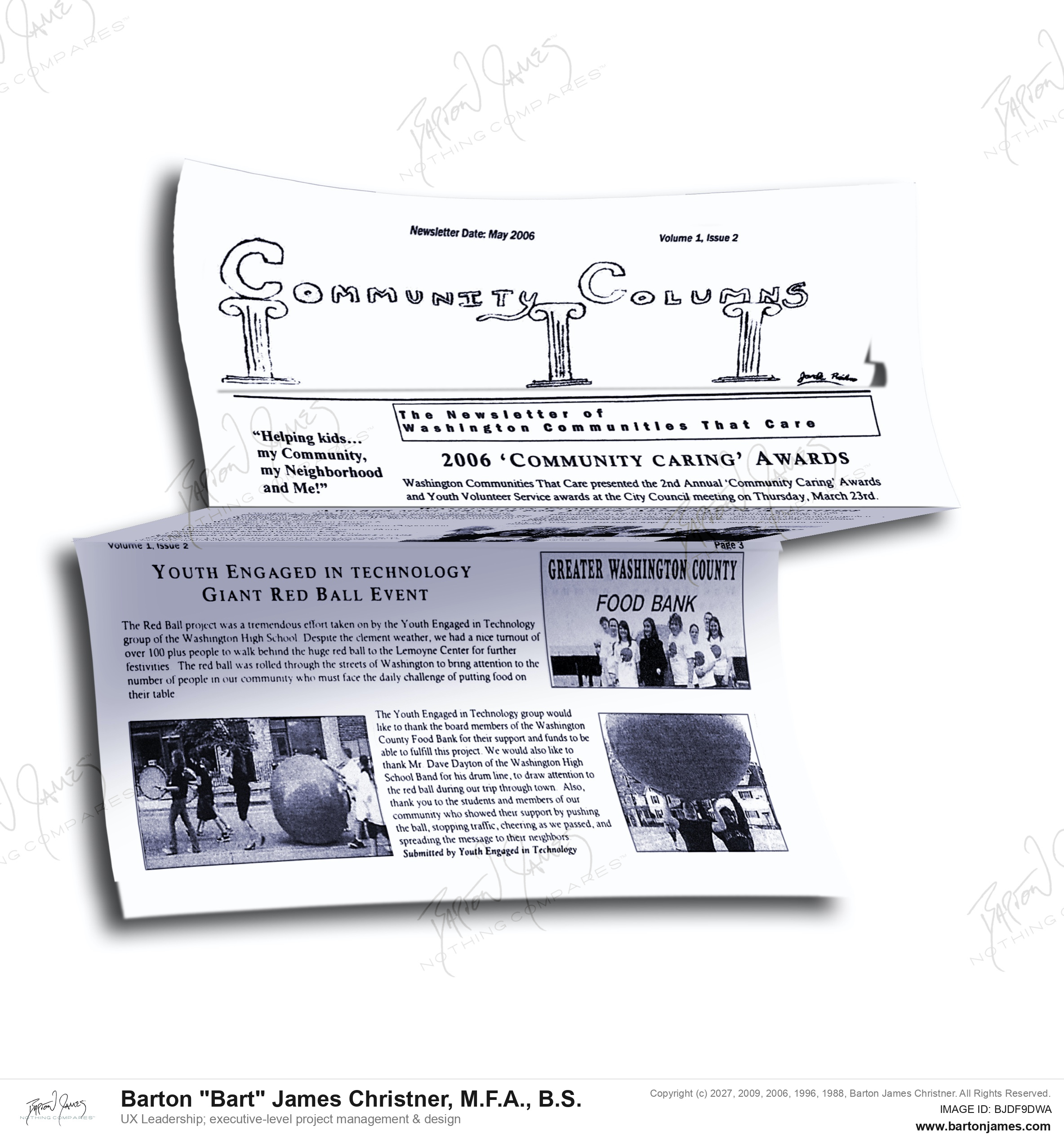 20060501 MILES Community Columns Red Ball NEWSLETTER