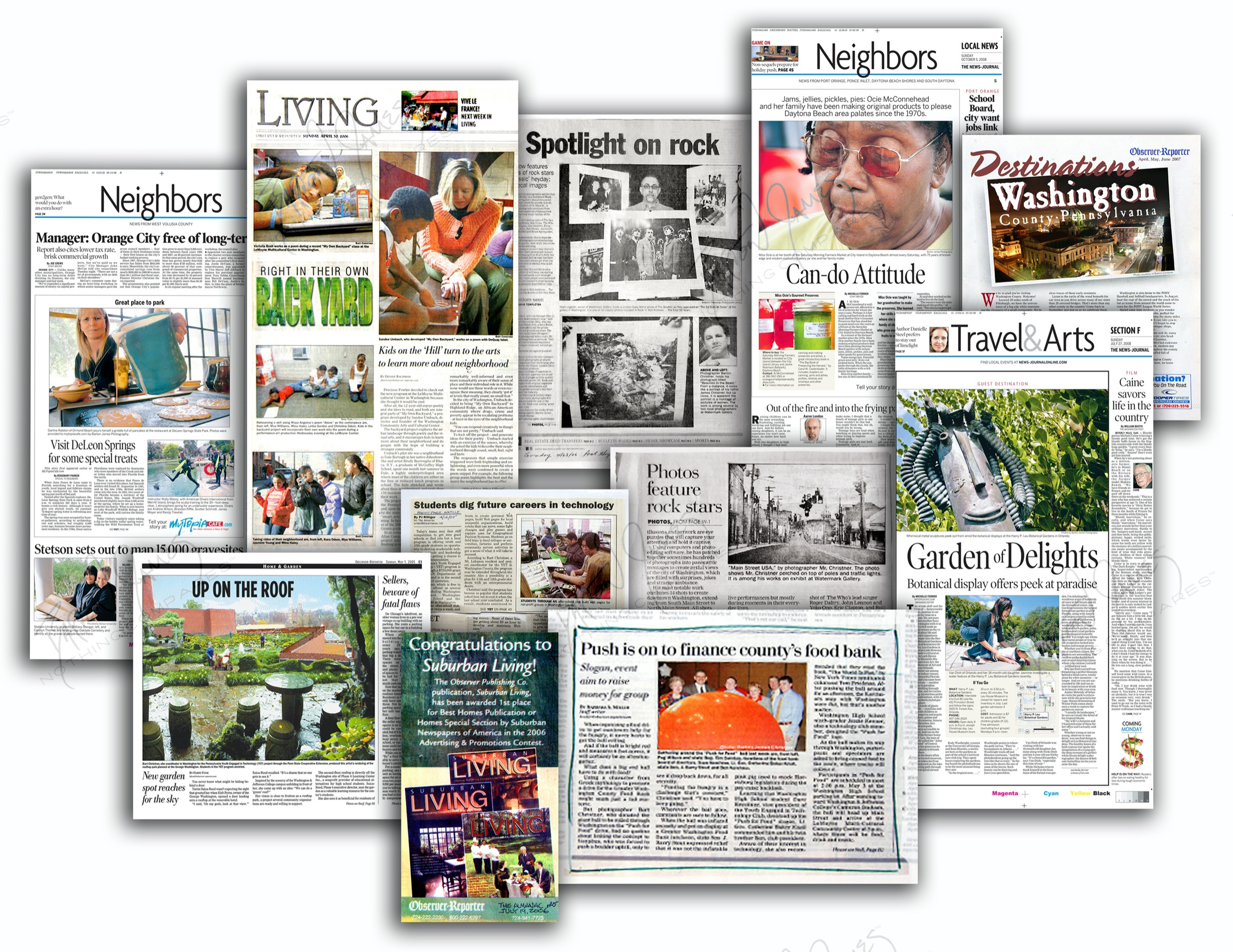 D5 Newspaper: a collage of the work in this chapter