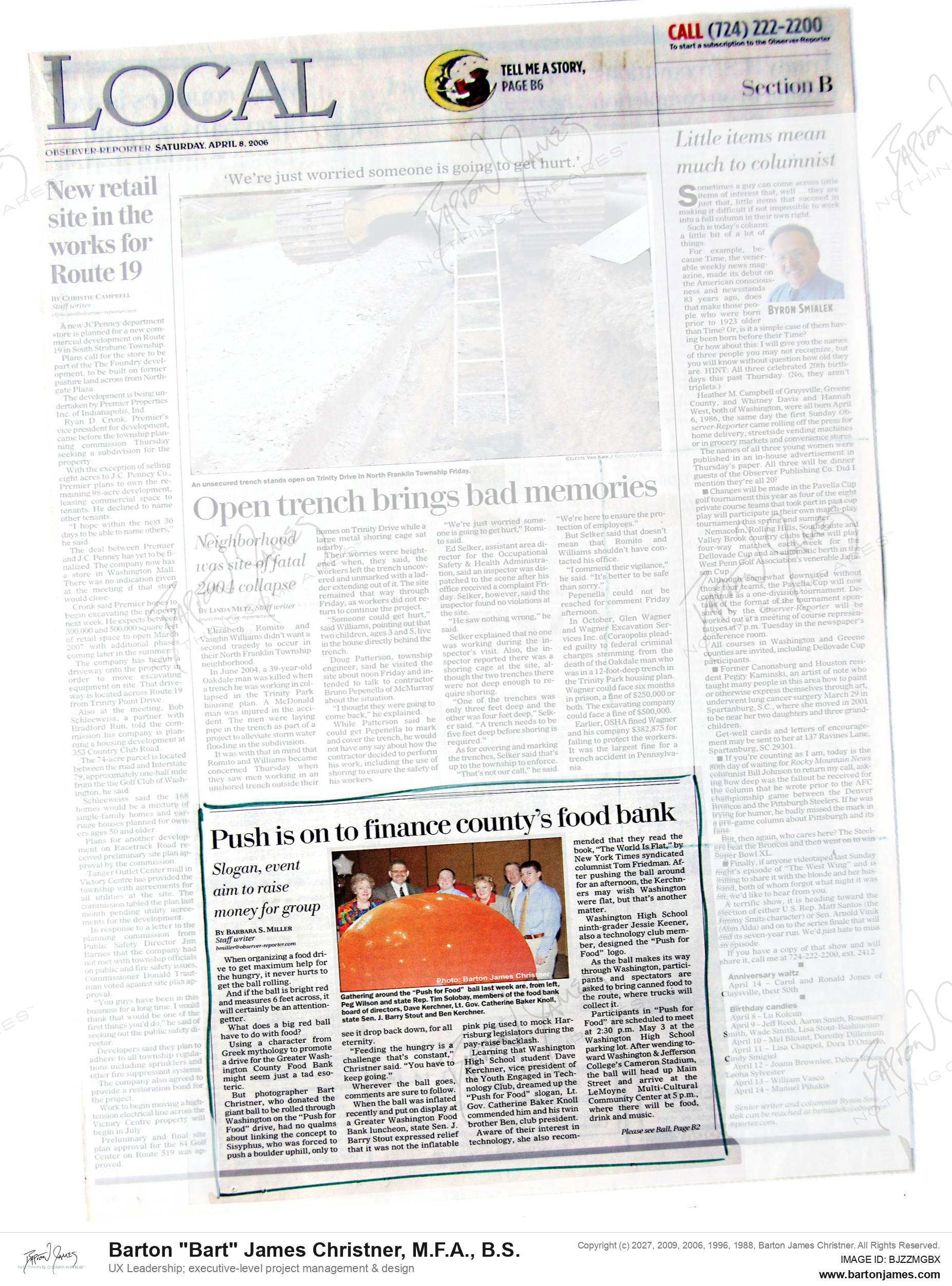20060408 MILLER Push Is On NEWSPAPER