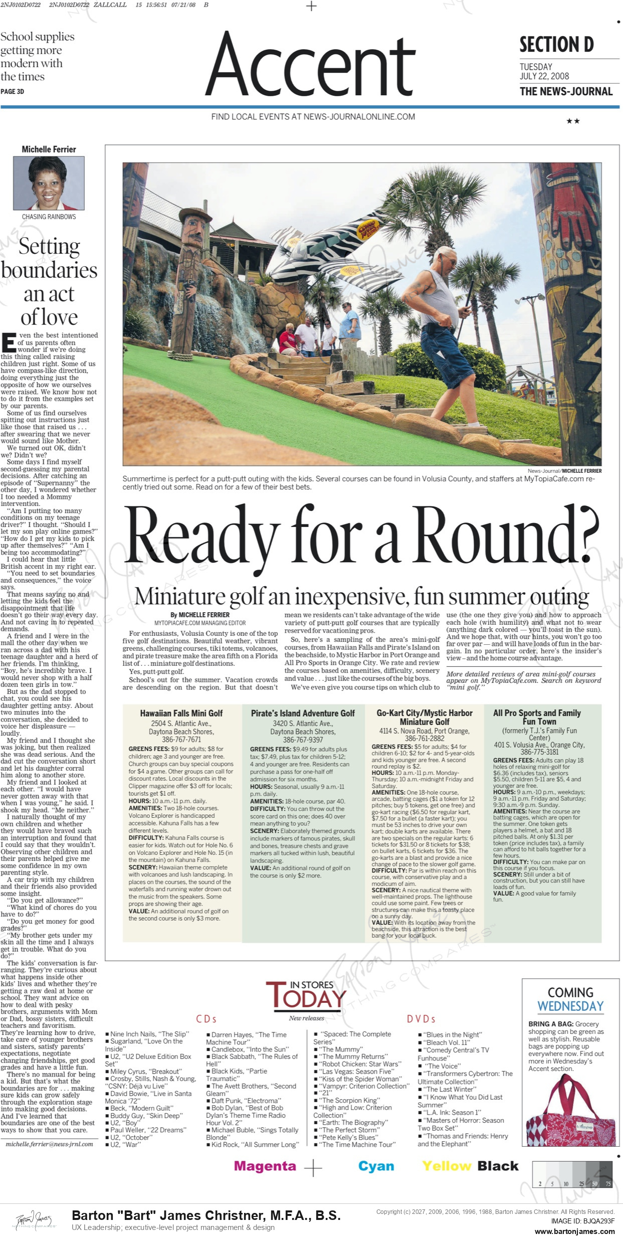 20080722 FERRIER Ready For Round NEWSPAPER