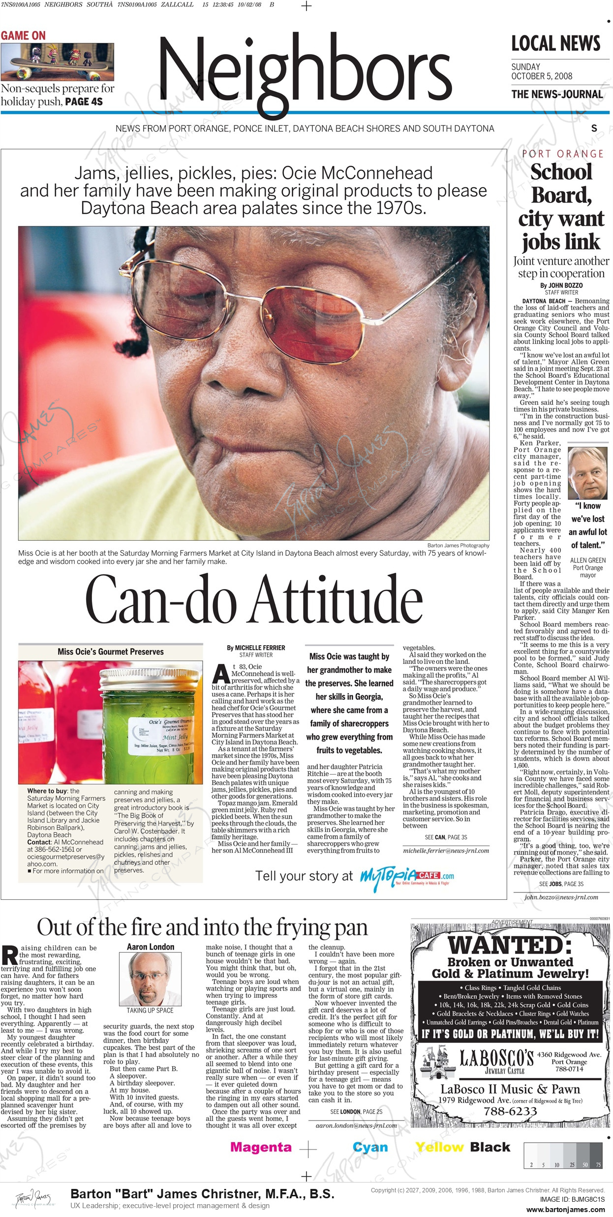 20081005 FERRIER Can Do Attitude NEWSPAPER