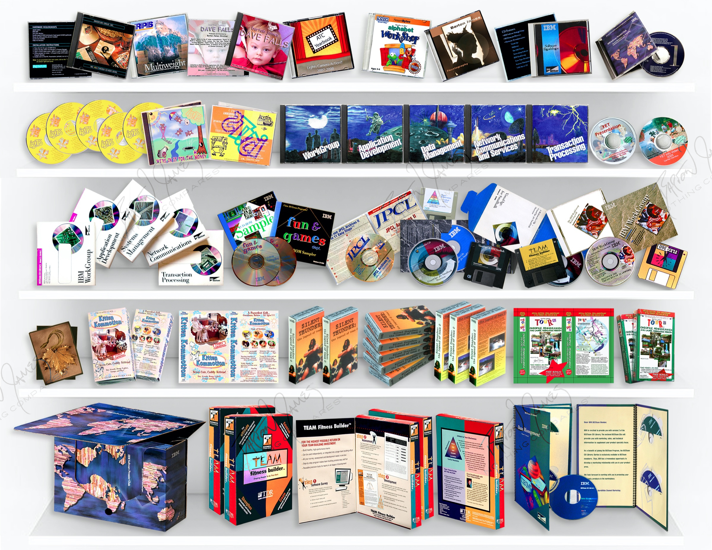 D5 Packaging: a collage of the work in this chapter