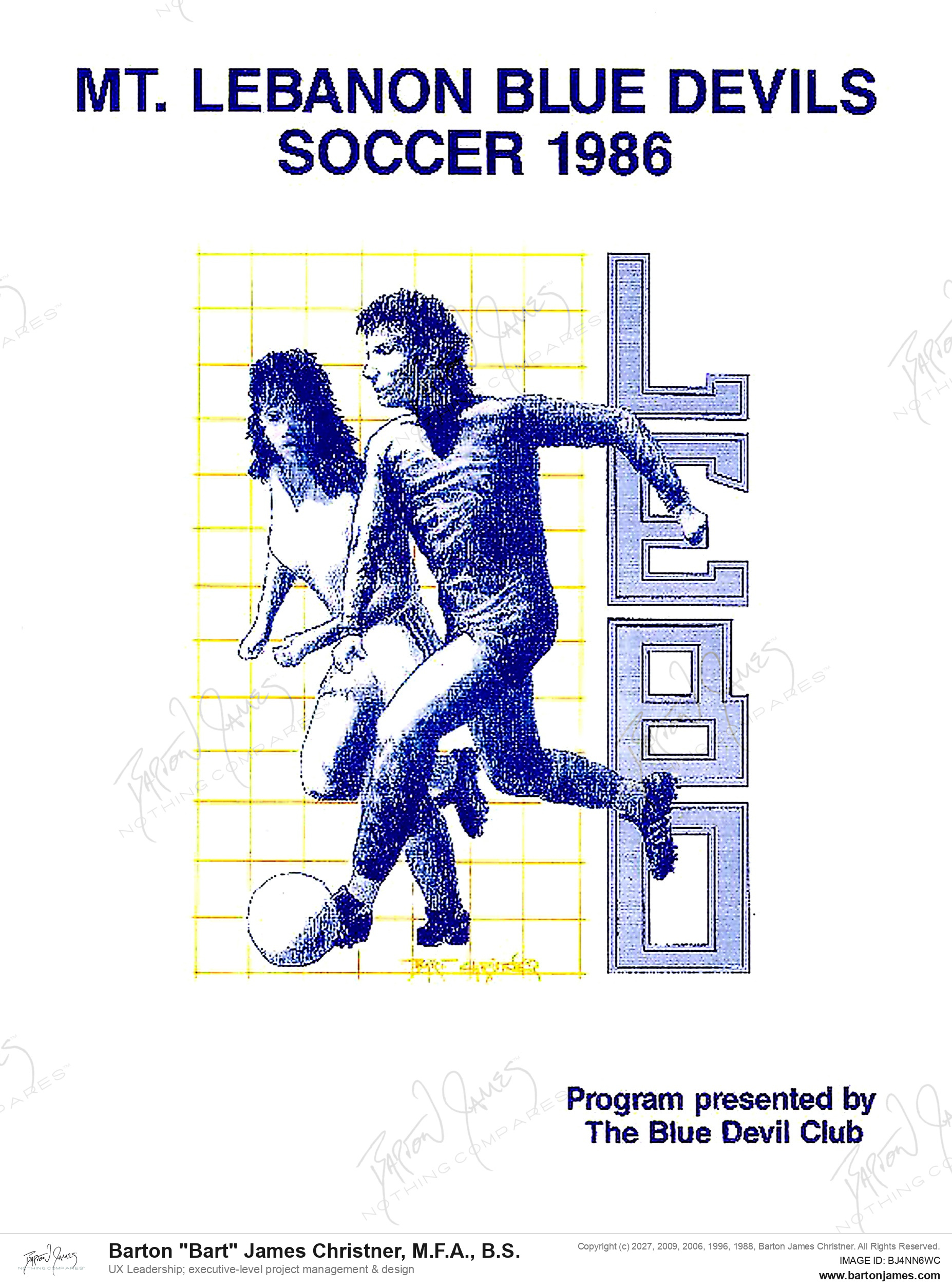 19860601 FINDLEY Blue Devils Soccer PROGRAM