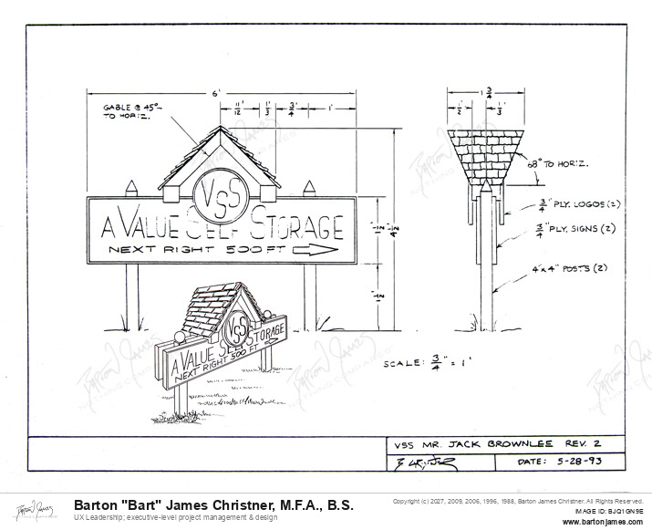 19930528 BROWNLEE Sign Plan SCHEMATIC