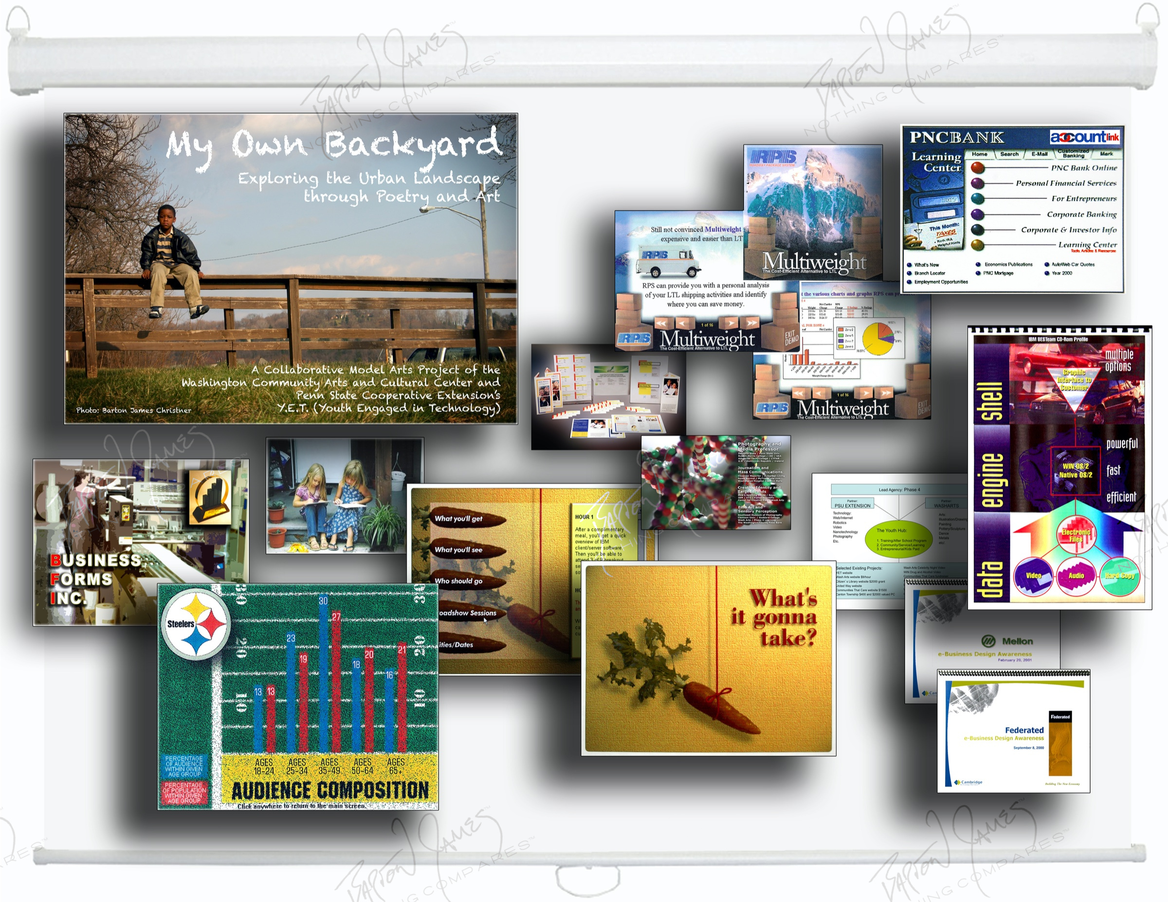 D5 Slide Deck: a collage of the work in this chapter